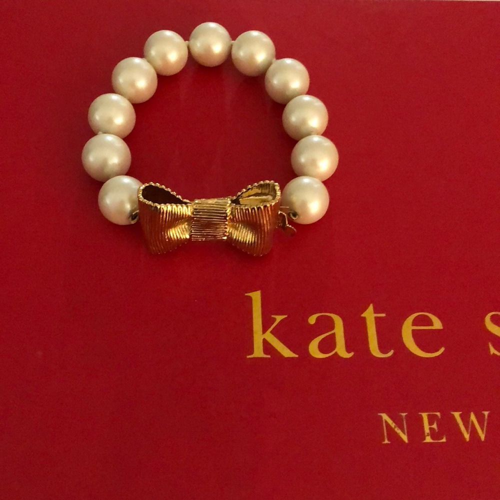 Kate spade pearl and bow bracelet